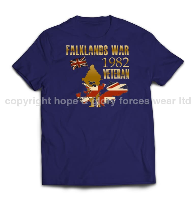 Falklands War Veteran Printed T-Shirt - Precision Military Emblems