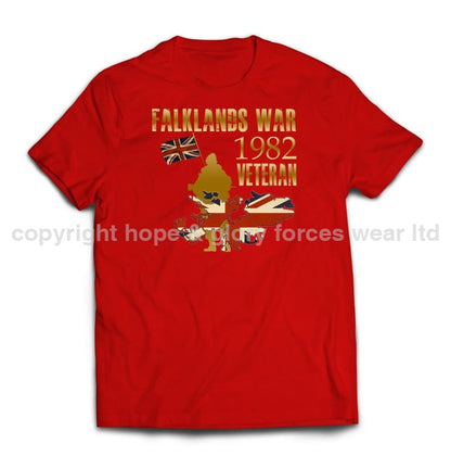 Falklands War Veteran Printed T-Shirt - Precision Military Emblems
