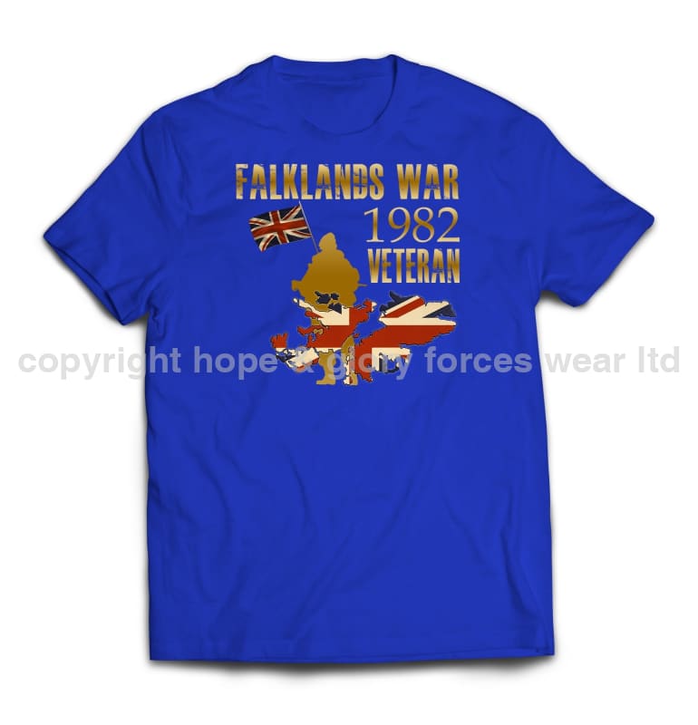 Falklands War Veteran Printed T-Shirt - Precision Military Emblems
