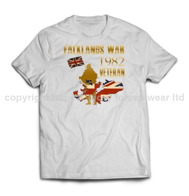 Falklands War Veteran Printed T-Shirt - Precision Military Emblems