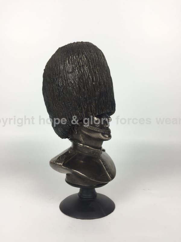 Grenadier Guards Bust Cold Cast Bronze Military Statue Sculpture - Precision Military Emblems