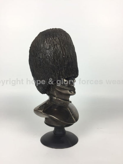 Grenadier Guards Bust Cold Cast Bronze Military Statue Sculpture - Precision Military Emblems