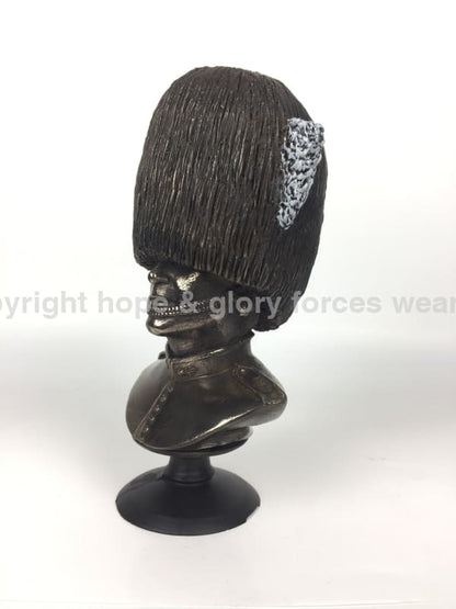 Grenadier Guards Bust Cold Cast Bronze Military Statue Sculpture - Precision Military Emblems