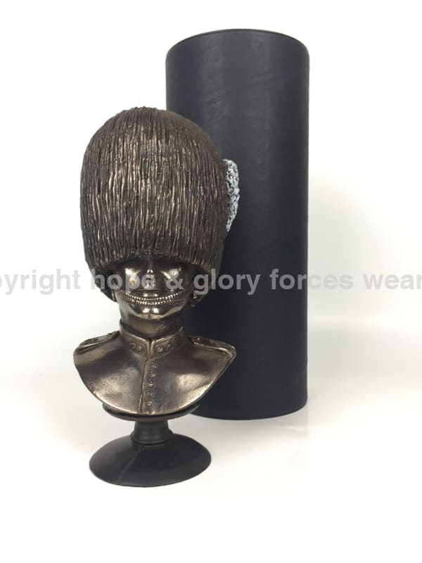 Grenadier Guards Bust Cold Cast Bronze Military Statue Sculpture - Precision Military Emblems