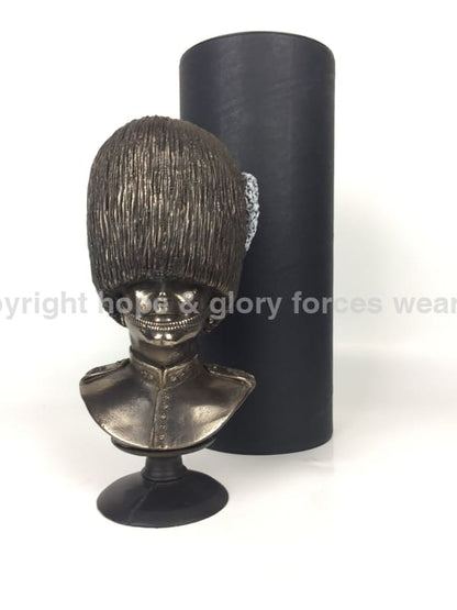 Grenadier Guards Bust Cold Cast Bronze Military Statue Sculpture - Precision Military Emblems