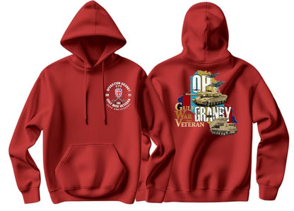 Gulf War 35 Op Granby Double Side Printed Hoodie - Precision Military Emblems