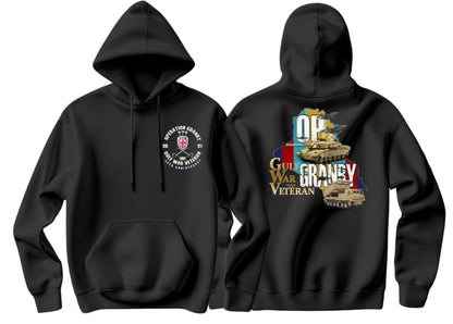Gulf War 35 Op Granby Double Side Printed Hoodie - Precision Military Emblems