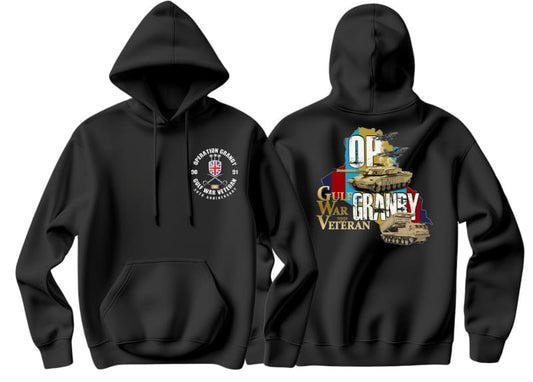Gulf War 35 Op Granby Double Side Printed Hoodie - Precision Military Emblems