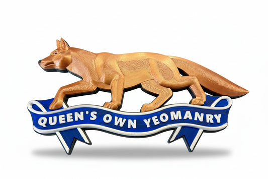 Queen's Own Yeomanry 3D Printed Cap Badge - Precision Military Emblems