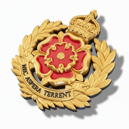Duke Of Lancaster's Regiment Kings Crown Cap Badge
