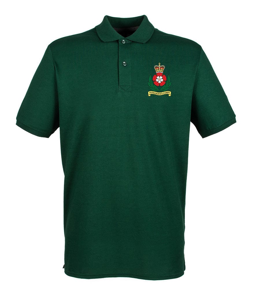 Intelligence Corps Embroidered Pique Polo Shirt - Precision Military Emblems