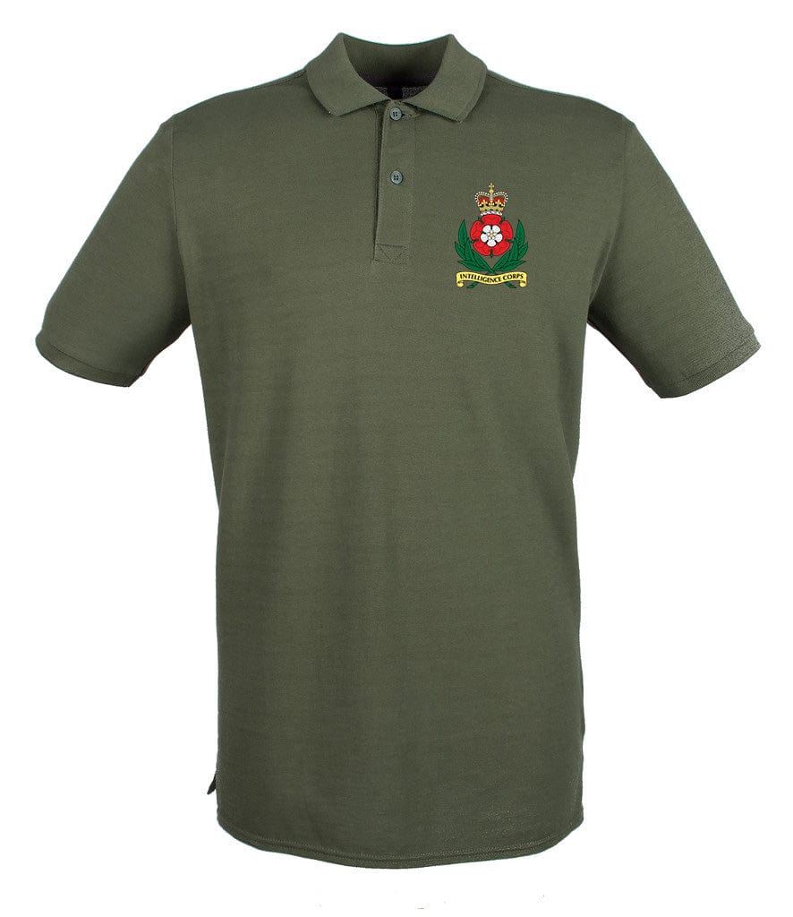 Intelligence Corps Embroidered Pique Polo Shirt - Precision Military Emblems