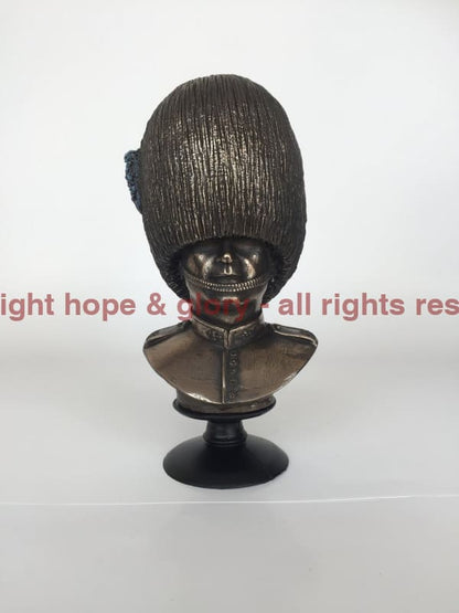 Irish Guards Bust Cold Cast Bronze Military Statue Sculpture - Precision Military Emblems
