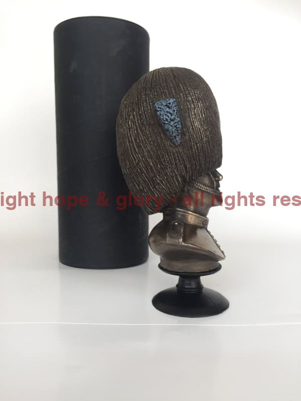 Irish Guards Bust Cold Cast Bronze Military Statue Sculpture - Precision Military Emblems