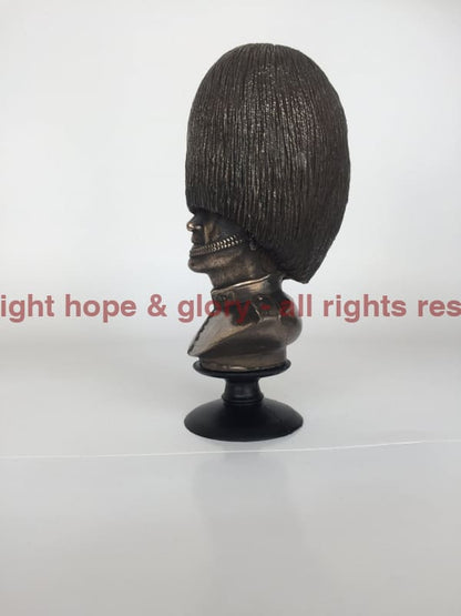 Irish Guards Bust Cold Cast Bronze Military Statue Sculpture - Precision Military Emblems