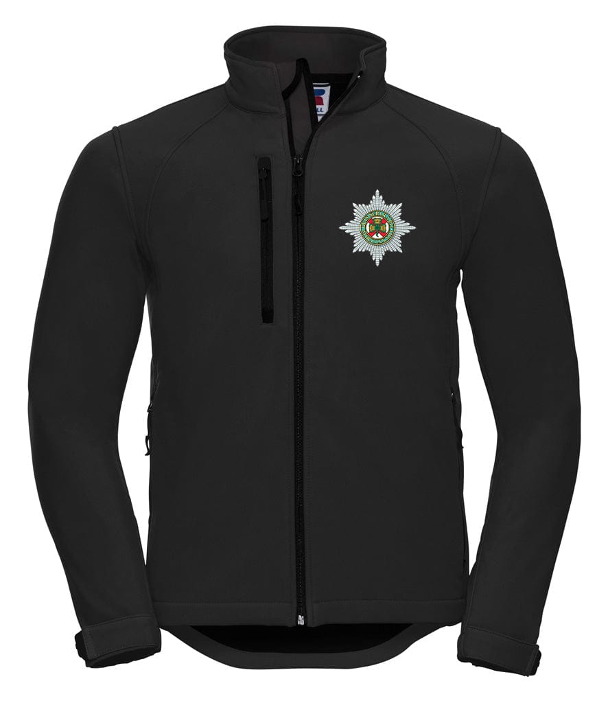 Irish Guards Embroidered 3 Layer Softshell Jacket - Precision Military Emblems