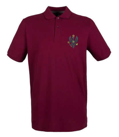 King's Royal Hussars Embroidered Pique Polo Shirt - Precision Military Emblems
