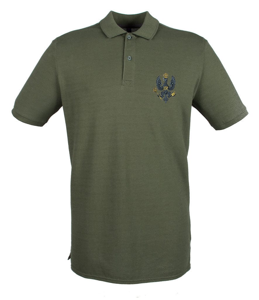 King's Royal Hussars Embroidered Pique Polo Shirt - Precision Military Emblems