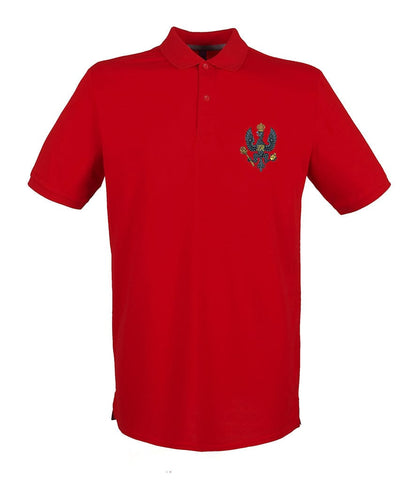 King's Royal Hussars Embroidered Pique Polo Shirt - Precision Military Emblems