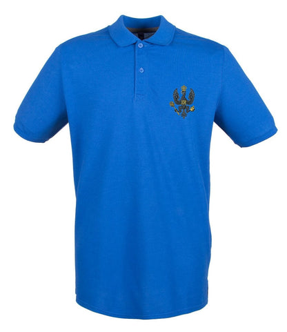 King's Royal Hussars Embroidered Pique Polo Shirt - Precision Military Emblems