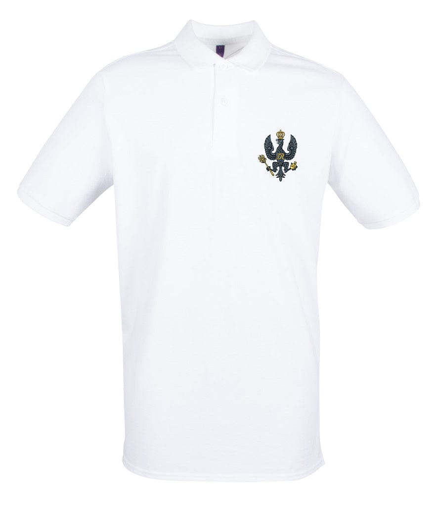 King's Royal Hussars Embroidered Pique Polo Shirt - Precision Military Emblems