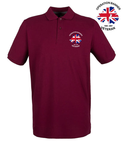 OP BANNER VETERAN Embroidered Polo Shirt - Precision Military Emblems