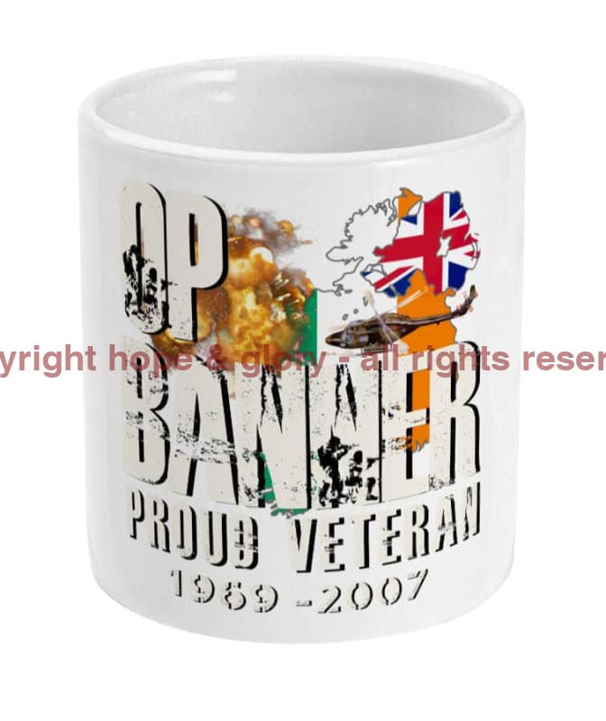 OP BANNER Proud Veteran Ceramic Mug - Precision Military Emblems