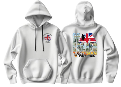 OP Banner Veteran Battle Scars Double Side Printed Hoodie - Precision Military Emblems