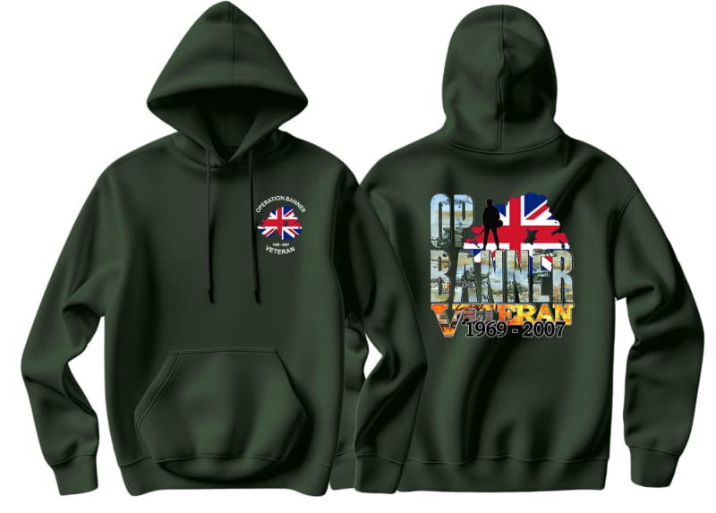 OP Banner Veteran Battle Scars Double Side Printed Hoodie - Precision Military Emblems