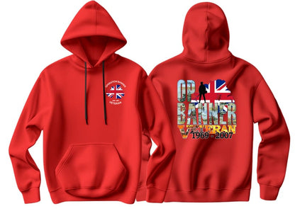 OP Banner Veteran Battle Scars Double Side Printed Hoodie - Precision Military Emblems