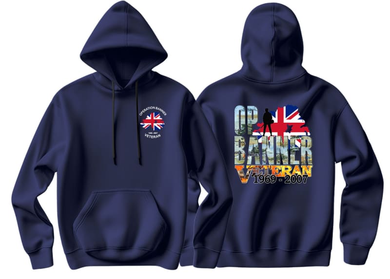 OP Banner Veteran Battle Scars Double Side Printed Hoodie - Precision Military Emblems