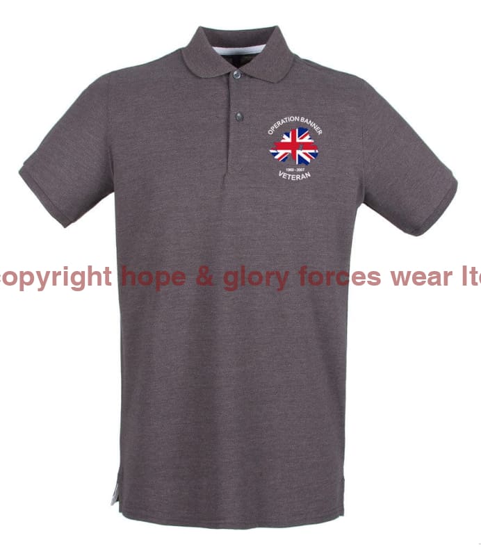 OP BANNER VETERAN Embroidered Polo Shirt - Precision Military Emblems