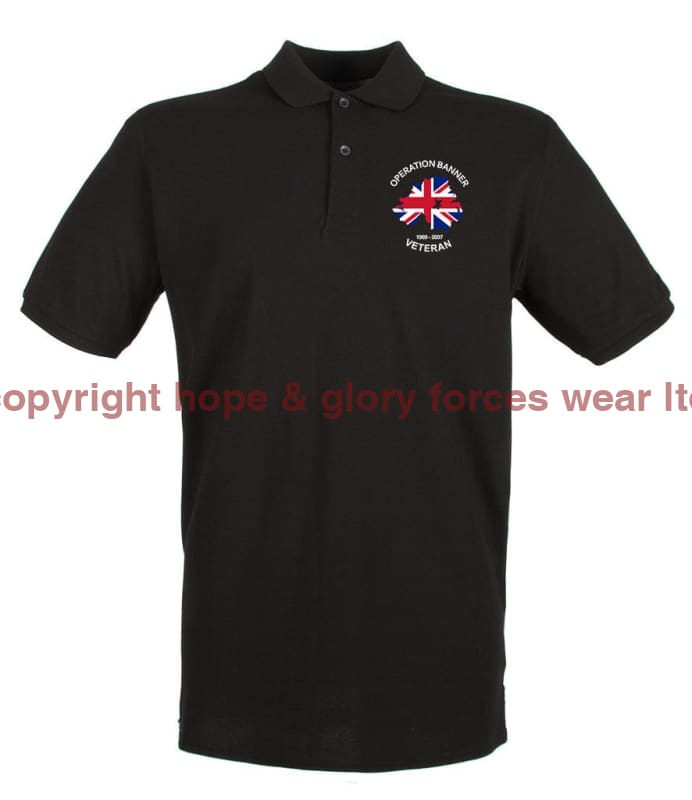 OP BANNER VETERAN Embroidered Polo Shirt - Precision Military Emblems