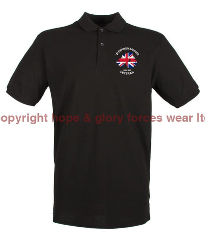 OP BANNER VETERAN Embroidered Polo Shirt - Precision Military Emblems