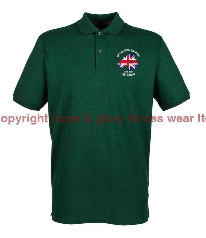 OP BANNER VETERAN Embroidered Polo Shirt - Precision Military Emblems