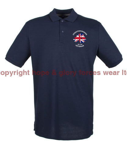 OP BANNER VETERAN Embroidered Polo Shirt - Precision Military Emblems