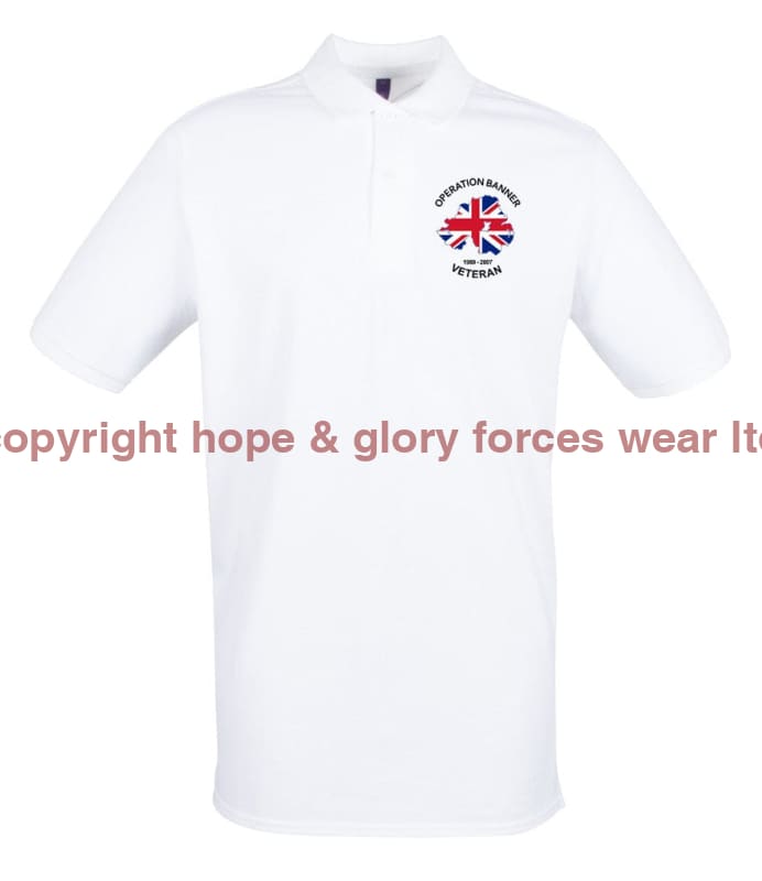 OP BANNER VETERAN Embroidered Polo Shirt - Precision Military Emblems