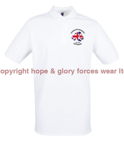 OP BANNER VETERAN Embroidered Polo Shirt - Precision Military Emblems