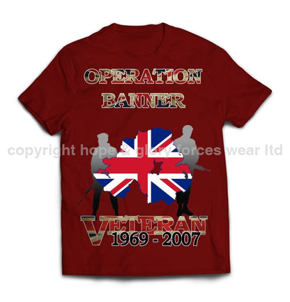 OP Banner Veteran Printed T-Shirt - Precision Military Emblems