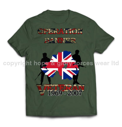 OP Banner Veteran Printed T-Shirt - Precision Military Emblems