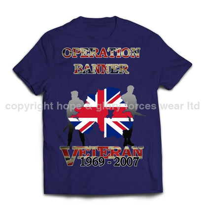 OP Banner Veteran Printed T-Shirt - Precision Military Emblems