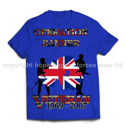 OP Banner Veteran Printed T-Shirt - Precision Military Emblems