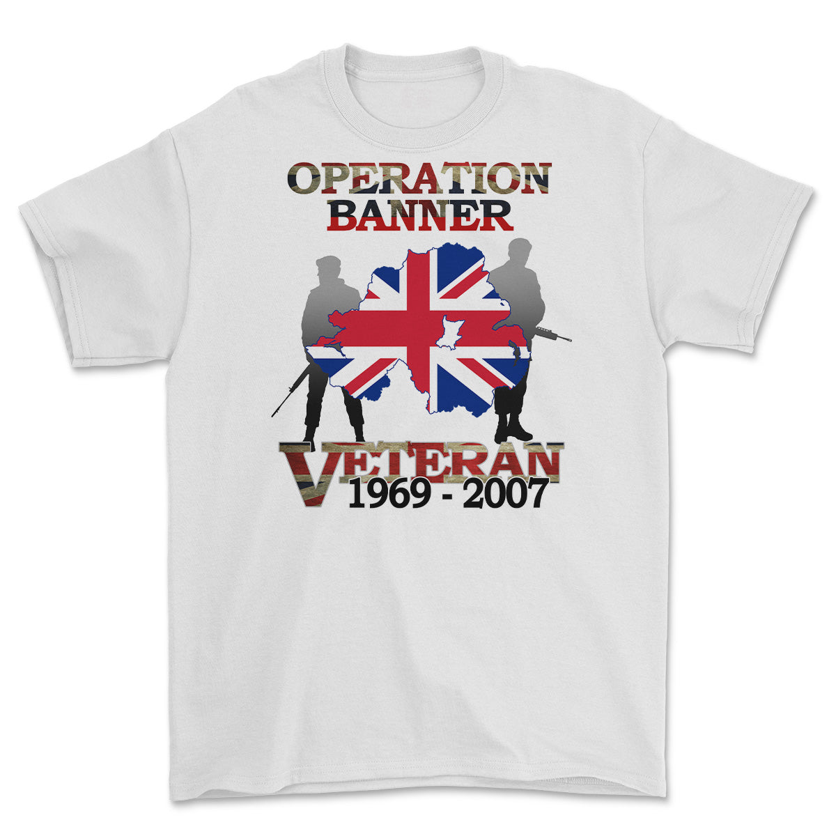 OP Banner Veteran Printed T-Shirt - Precision Military Emblems