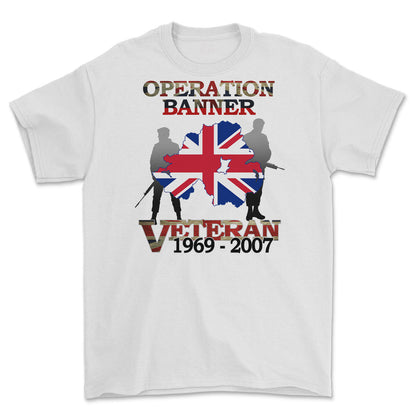 OP Banner Veteran Printed T-Shirt - Precision Military Emblems
