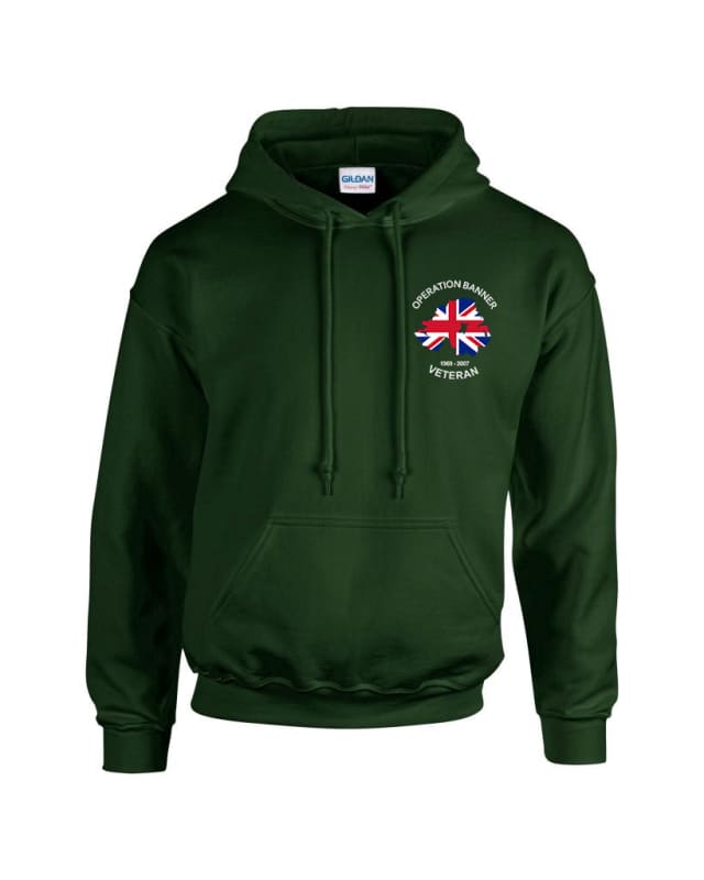 OP Banner Veterans Embroidered Hoodie - Precision Military Emblems