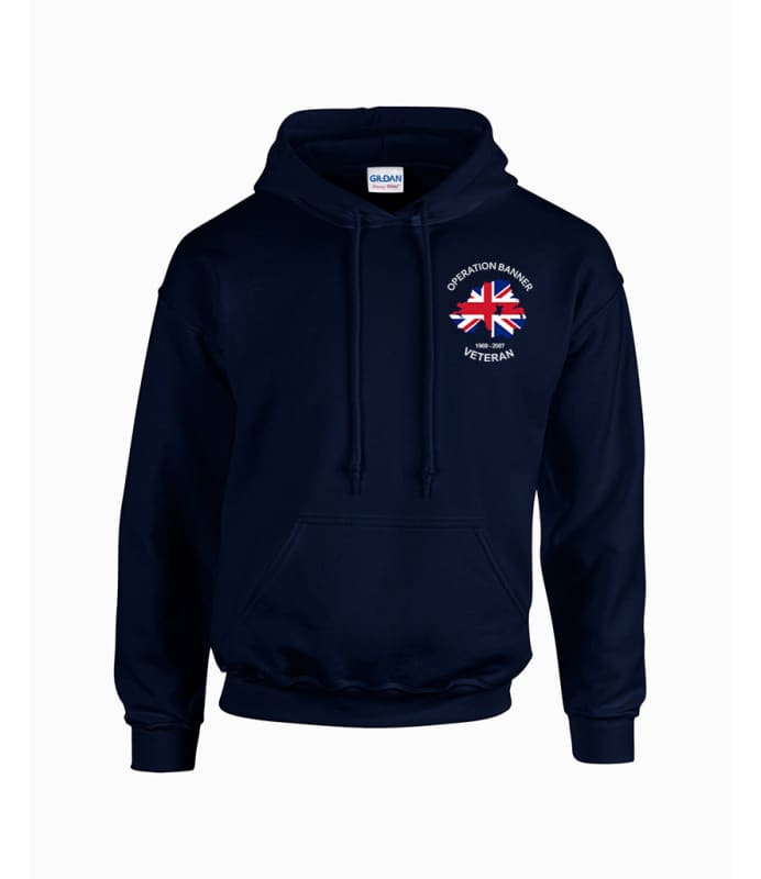 OP Banner Veterans Embroidered Hoodie - Precision Military Emblems