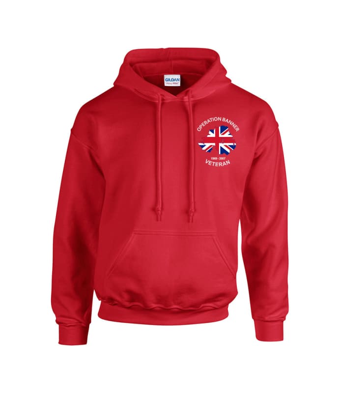 OP Banner Veterans Embroidered Hoodie - Precision Military Emblems