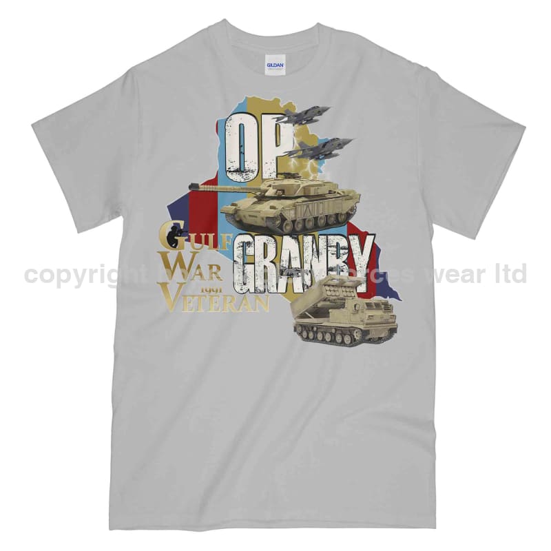 OP Granby Gulf War Veteran Printed T-Shirt - Precision Military Emblems