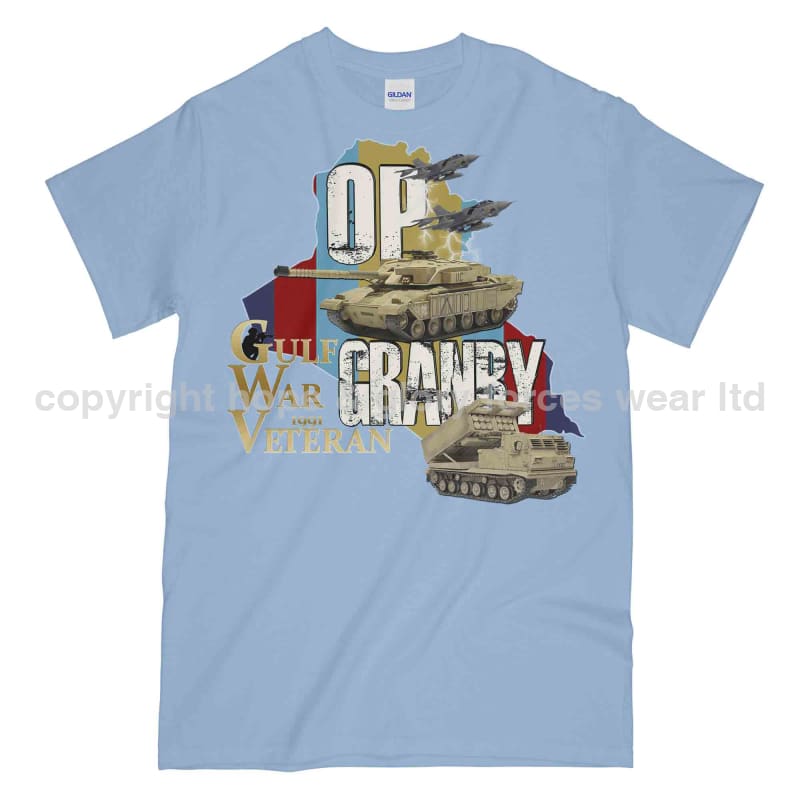 OP Granby Gulf War Veteran Printed T-Shirt - Precision Military Emblems
