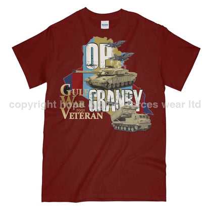 OP Granby Gulf War Veteran Printed T-Shirt - Precision Military Emblems